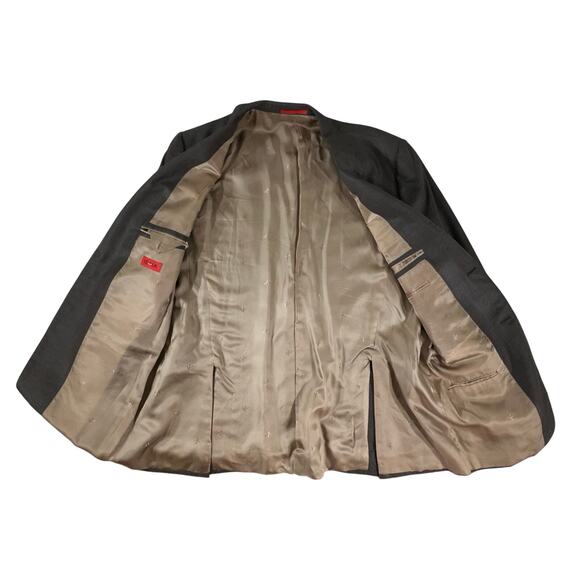 Isaia Napoli Blazer Sport Coat Size 54 (US44) Wool Silk Blend Brown Glen Check - Picture 7 of 11